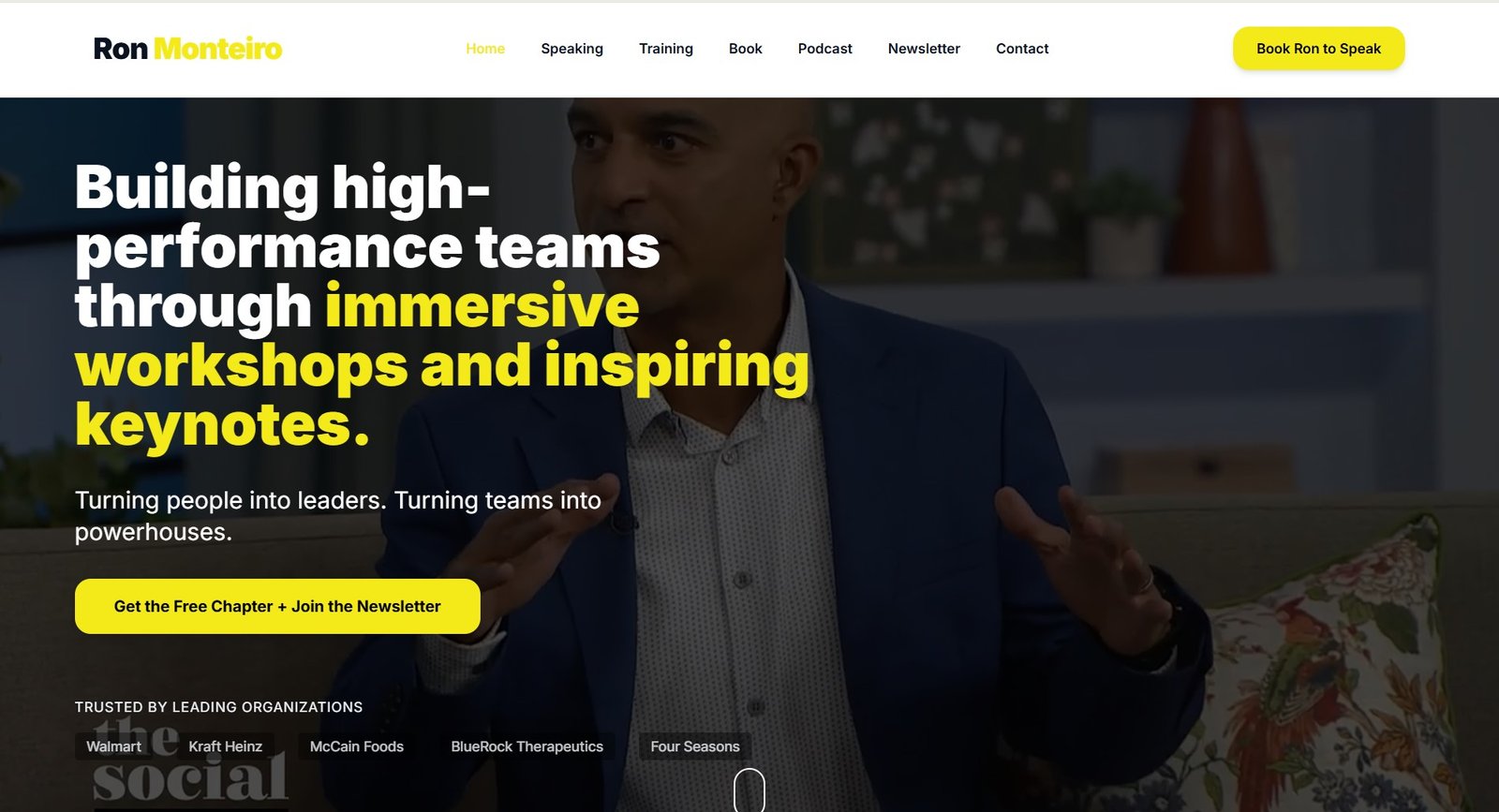 Ron Monteiro Website Design